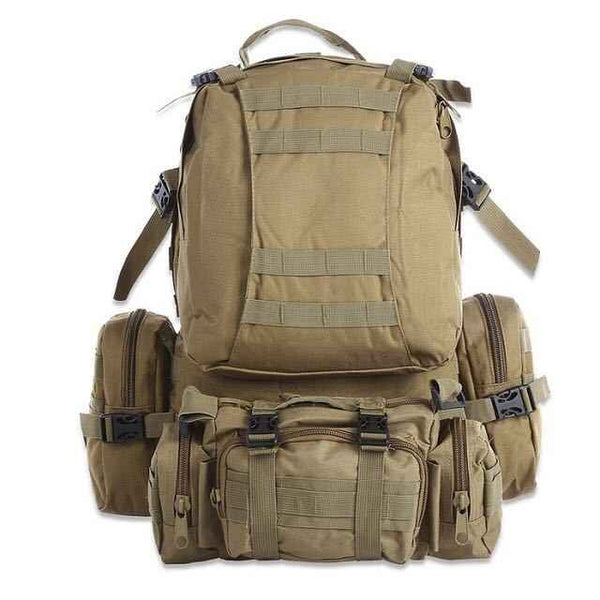 50L Molle Military Tactical Waterproof Hiking Camping Travel Backpack Rucksack