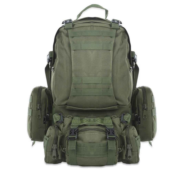 50L Molle Military Tactical Waterproof Hiking Camping Travel Backpack Rucksack