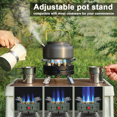 Portable Electronic Ignition High Power Foldable Gas Stove Camping Hiking