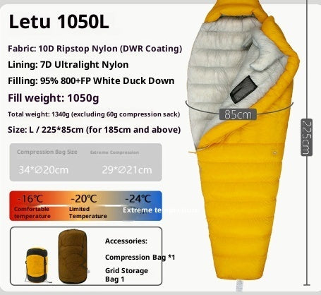 Outdoor Camping Ultra Light Down Sleeping Bag