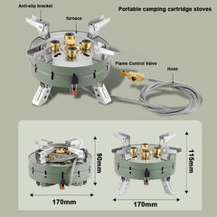 Portable Electronic Ignition High Power Foldable Gas Stove Camping Hiking