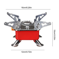 Foldable Windproof Camping Gas Stove Portable Burner Hiking Backpacking Picnic