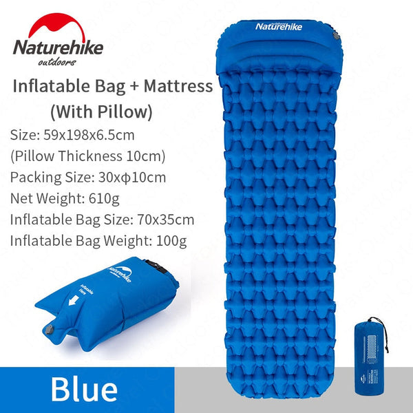 Naturehike Ultralight Inflatable Camping Sleeping Mat Portable Tent Air Pad