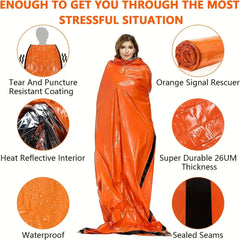 Portable Waterproof Emergency Survival Sleeping Bag Mylar Thermal Camping Rescue Kit