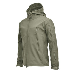 Men’s Camouflage Waterproof Windproof Winter Tactical Hooded Big Size Jacket