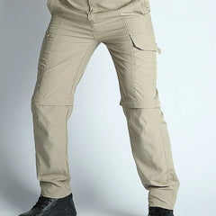 Men’s Convertible Lightweight Waterproof Quick-Dry Hiking Pants Outdoor Travel