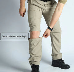 Men’s Convertible Lightweight Waterproof Quick-Dry Hiking Pants Outdoor Travel