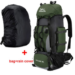 90L Waterproof Hiking Camping Backpack Large Capacity Trekking Travel Rucksack