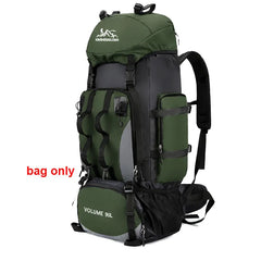 90L Waterproof Hiking Camping Backpack Large Capacity Trekking Travel Rucksack