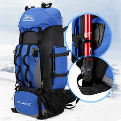 90L Waterproof Hiking Camping Backpack Large Capacity Trekking Travel Rucksack