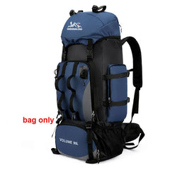 90L Waterproof Hiking Camping Backpack Large Capacity Trekking Travel Rucksack