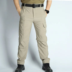 Men’s Convertible Lightweight Waterproof Quick-Dry Hiking Pants Outdoor Travel