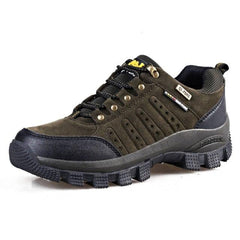 Brown Men’s Waterproof Wear-Resistant Hiking Shoes Lightweight Outdoor Sneakers