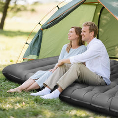 Ultralight Inflatable Camping Sleeping Pad Built-in Pump Pillow Thick Mat