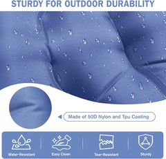 Ultralight Inflatable Camping Sleeping Pad Built-in Pump Pillow Thick Mat