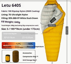 Outdoor Camping Ultra Light Down Sleeping Bag