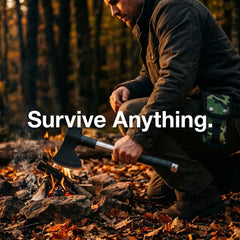 6-in-1 Multi Tool Survival Kit Shovel Knife Axe Saw Nail Puller w/ Pouch Outdoor Gear Camping