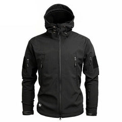 Men’s Green Camouflage Lightweight Water-Resistant Tactical Windbreaker Outdoor Jacket