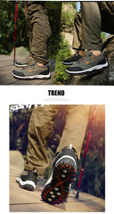 Men’s Lightweight Breathable Non-Slip Hiking Shoes Outdoor Low-Top Sneakers