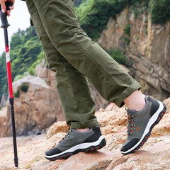Men’s Lightweight Breathable Non-Slip Hiking Shoes Outdoor Low-Top Sneakers