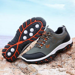 Men’s Lightweight Breathable Non-Slip Hiking Shoes Outdoor Low-Top Sneakers
