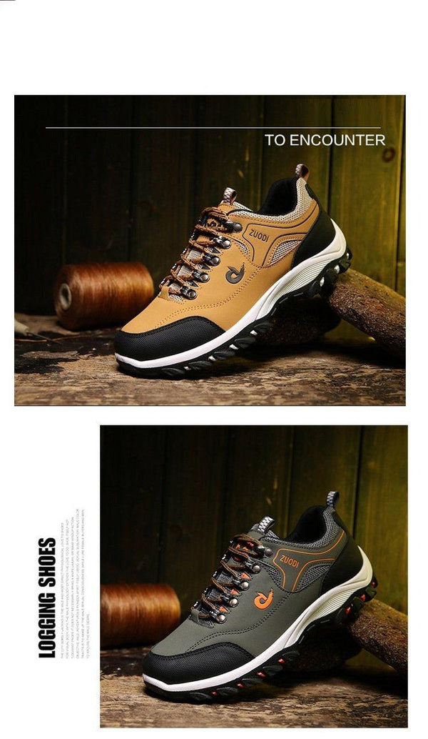Men’s Lightweight Breathable Non-Slip Hiking Shoes Outdoor Low-Top Sneakers