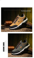 Men’s Lightweight Breathable Non-Slip Hiking Shoes Outdoor Low-Top Sneakers