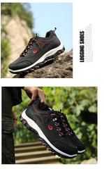 Men’s Lightweight Breathable Non-Slip Hiking Shoes Outdoor Low-Top Sneakers