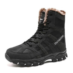 Men’s Mid-Cut Waterproof Hiking Boots Outdoor Winter Mountaineering Work Shoes