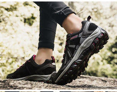 Unisex Non-Slip Wear-Resistant Hiking Shoes Breathable Outdoor Walking Sneakers