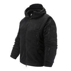 Tactical Fleece Hooded Lightweight Warm Outdoor Hiking Camping Jacket Men