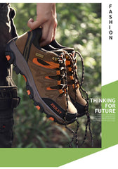 Tactical Waterproof Hiking Boots Unisex Non-Slip Outdoor Mountain Sneakers