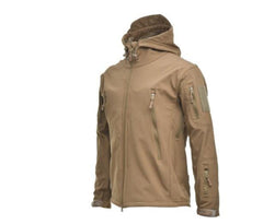 Men’s Camouflage Waterproof Windproof Winter Tactical Hooded Big Size Jacket