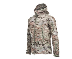 Men’s Camouflage Waterproof Windproof Winter Tactical Hooded Big Size Jacket