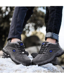 Winter Couple Warm Non-Slip Lightweight Hiking Shoes Low Top Sneakers