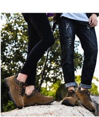 Winter Couple Warm Non-Slip Lightweight Hiking Shoes Low Top Sneakers