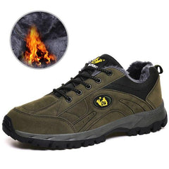 Winter Couple Warm Non-Slip Lightweight Hiking Shoes Low Top Sneakers