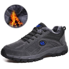 Winter Couple Warm Non-Slip Lightweight Hiking Shoes Low Top Sneakers