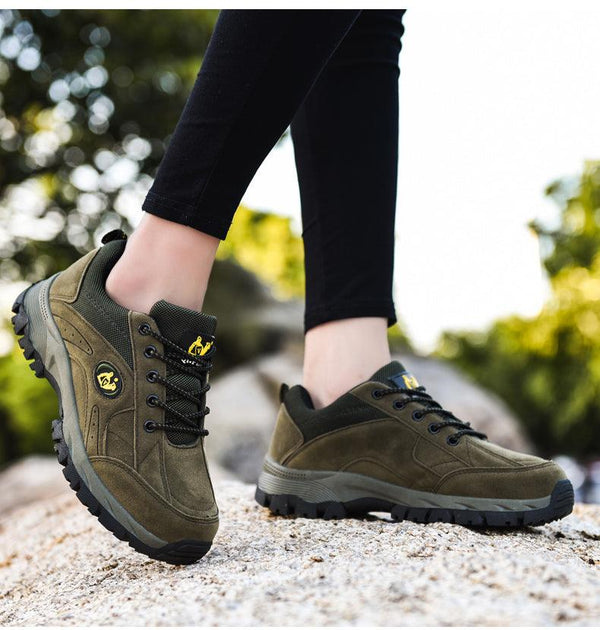 Winter Couple Warm Non-Slip Lightweight Hiking Shoes Low Top Sneakers
