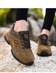 Winter Couple Warm Non-Slip Lightweight Hiking Shoes Low Top Sneakers