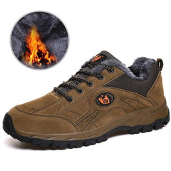 Winter Couple Warm Non-Slip Lightweight Hiking Shoes Low Top Sneakers