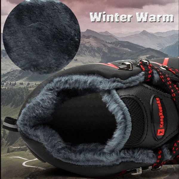 Winter Waterproof Non-Slip Warm Plush Snow Boots Outdoor Safety Shoes