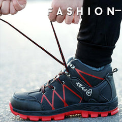 Winter Waterproof Non-Slip Warm Plush Snow Boots Outdoor Safety Shoes