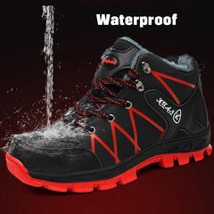 Winter Waterproof Non-Slip Warm Plush Snow Boots Outdoor Safety Shoes
