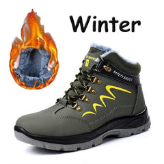 Winter Waterproof Non-Slip Warm Plush Snow Boots Outdoor Safety Shoes