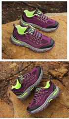 Womens Winter Hiking Anti-slip Leather Lace-up Ankle Outdoor Boots Shoes