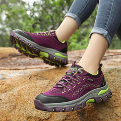 Womens Winter Hiking Anti-slip Leather Lace-up Ankle Outdoor Boots Shoes