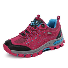 Womens Winter Hiking Anti-slip Leather Lace-up Ankle Outdoor Boots Shoes